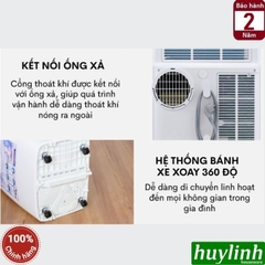 Máy lạnh - điều hoà di động Fujie MPAC12 - Công suất 12000BTU (1.5HP)