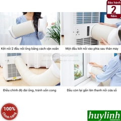 Máy lạnh - điều hoà di động mini Fujihome PAC12 - 12000 BTU [20-35m2] - 4 trong 1