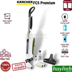 Máy Hút Bụi Lau Sàn Karcher FC5 Premium - Có Hút Được Tóc- Sản Xuất Tại Châu Âu