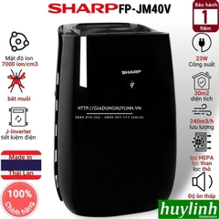 Máy lọc không khí bắt muỗi Sharp FP-JM40V-B - 30 m2 - Thái Lan