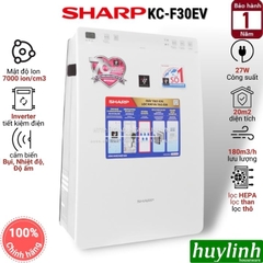 Máy lọc không khí tạo ẩm Sharp KC-F30EV-W - [15 - 20m2]