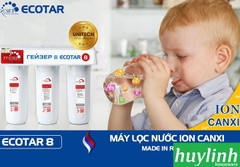 Máy lọc nước Nano Ion Canxi Geyser Ecotar 8 - Công nghệ Unitech Nano kép - Tặng kèm 2 máy lọc tại vòi Geyser Euro - Nhập Khẩu LB Nga Russia