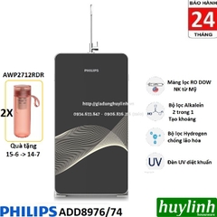 Máy lọc nước RO Philips ADD8976 - Diệt khuẩn UV - Tặng 2 Philips AWP2712RDR - Chính hãng