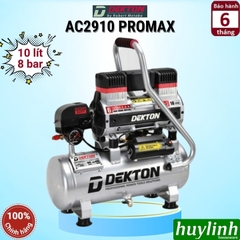 Máy nén khí không dầu 10 lít Dekton DK-AC2910 PROMAX - Bình hợp kim nhôm