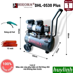 Máy nén khí không dầu Hiroma DHL-0530 Plus - 30 lít