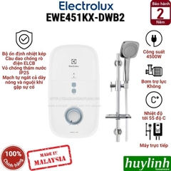 Máy Nước Nóng Trực Tiếp Electrolux EWE451KX-DWB2 - 4500W - Không Bơm Trợ Lực