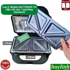 Máy nướng bánh sandwich Tiross TS9655-1S - 900W