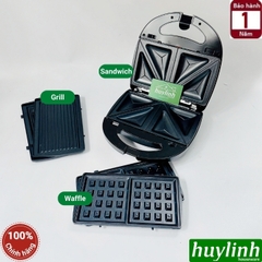 Máy làm - nướng bánh sandwich - hotdog - waffle Tiross TS9669 - 3 trong 1