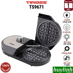 Máy làm - nướng bánh waffle đôi Tiross TS9671