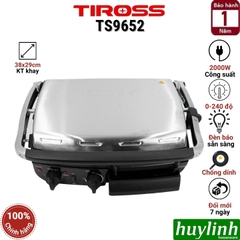 Kẹp - vỉ nướng điện đa năng Tiross TS9652 - 2000W