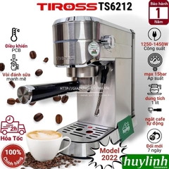 Máy Pha Cà Phê Espresso Tiross TS6212 - 15 Bar [Model Mới 2022]