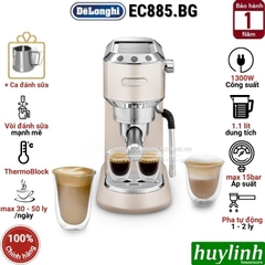 Máy pha cà phê Espresso Delonghi EC885 (GY - BG) - Dedica Arte - Tặng ca đánh sữa + Tamper inox