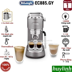 Máy pha cà phê Espresso Delonghi EC885 (GY - BG - M) - Dedica Arte - Tặng ca đánh sữa + Tamper inox