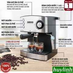 Máy pha cà phê Zamboo ZB-88CF - 15 bar - Tặng 500gr cafe hạt nguyên chất