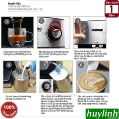 Máy pha cà phê Zamboo ZB-88CF - 15 bar - Tặng 500gr cafe hạt nguyên chất