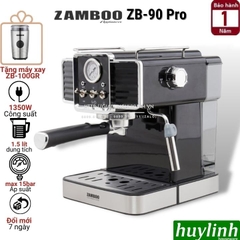 Máy pha cà phê Zamboo ZB-90 Pro - Tặng 500 gram cf [Mẫu mới 2020]