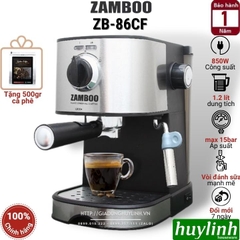 Máy pha cà phê Zamboo ZB-86CF - Tặng 500gr cafe hạt nguyên chất