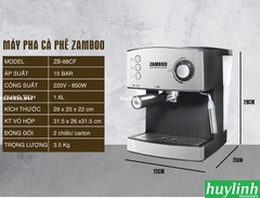 Máy pha cà phê Zamboo ZB-88CF - 15 bar - Tặng 500gr cafe hạt nguyên chất