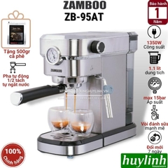 Máy pha cà phê Zamboo ZB-95AT - Tặng 500gr cafe - Model 2021