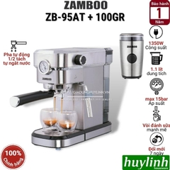 Máy pha cà phê Zamboo ZB-95AT - Tặng 500gr cafe - Model 2021