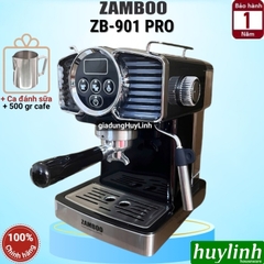 Máy pha cà phê Zamboo ZB-901 PRO - 1350W - Pha 1 - 2 tách tự động - Phong cách Vintage