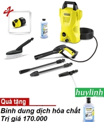 Máy Phun Xịt Rửa Xe Karcher K2 Compact Car - Tặng Bình 1 Lít Dung Dịch Hóa Chất