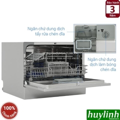 Máy rửa chén bát để bàn Hafele HDW-T50A - 538.21.190 - 6 bộ Âu [Phù hợp gia đình 2 - 4 người]