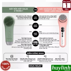 Máy Rửa Mặt Massage Tích Hợp Liệu Pháp Ánh Sáng Và Nhiệt Halio Multi-Task Cleansing & Massaging Device With Red Blue Light Therapy 5 In 1