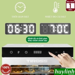 Máy sấy thực phẩm - trái cây Tiross TS9685 - 10 khay INOX - 800W