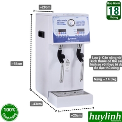 Máy sục trà sữa áp suất cao 2 vòi điện tử Yubann YB-400 - 3000W - nồi hơi 12 lít