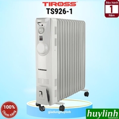 Máy sưởi dầu 13 thanh Tiross TS926-1 - Tặng giá phơi đồ