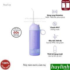 Máy tăm nước cầm tay Halio UltraClean Oral Irrigator - Tặng kem đánh răng + Nước súc miệng