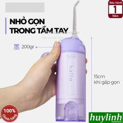 Máy tăm nước cầm tay Halio UltraClean Oral Irrigator - Tặng kem đánh răng + Nước súc miệng