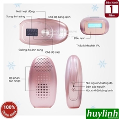 Máy triệt lông cá nhân Halio IPL Cooling Hair Removal Device - Tặng quà ngẫu nhiên