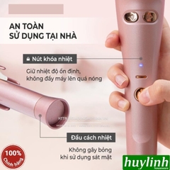 Máy uốn tạo kiểu tóc ion âm Halio Auto Rotating Hair Curler