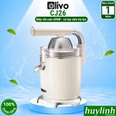 Máy vắt - ép cam Olivo CJ26 - 600W - 2 núm vắt - Có tay cầm trợ lực
