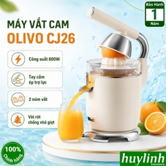 Máy vắt - ép cam Olivo CJ26 - 600W - 2 núm vắt - Có tay cầm trợ lực
