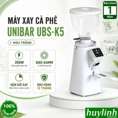Máy xay cà phê tự động Unibar UBS-K5 - 3 chế độ xay - 11 độ mịn - Dao Flat Blurr 64mm