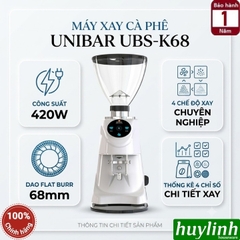 Máy xay cà phê chuyên nghiệp Unibar UBS-K68 - 4 chế độ xay - 420W - dao 68mm