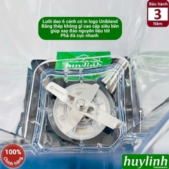 Máy xay sinh tố công nghiệp Uniblend UB-86 - 1680W - 1.8 lít - Mẫu mới 2025