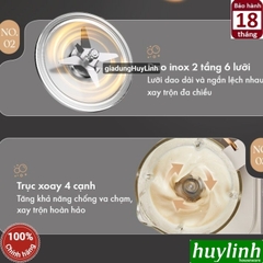 Máy làm sữa hạt đa năng Bear PBJ-D08T1 - 1.5 lít - Tiếng Việt - Bao gồm hộp chống ồn