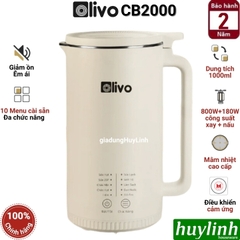 Máy xay nấu sữa hạt mini Olivo CB2000 - Dung tích 1000ml - 10 Chức năng