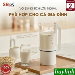 Máy xay nấu sữa hạt chống ồn Seka E600 - 1.5 lít - 12 chức năng
