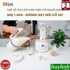 Máy xay nấu sữa hạt chống ồn Seka E600 - 1.5 lít - 12 chức năng