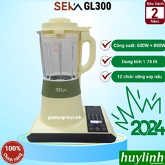 Máy Làm Sữa Hạt Seka GL300 - 1.75 Lít - 1400W - 12 Chức Năng [Mẫu Mới 2024]