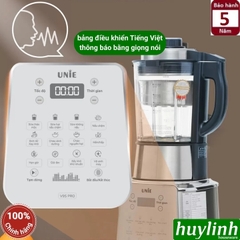 Máy làm sữa hạt Unie V9S PRO - Mẫu mới nâng cấp - 1.75 lít - 8 Menu