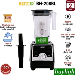 Máy xay sinh tố công nghiệp Bennix BN-208BL - 2200W - 2 lít (Mẫu mới nâng cấp 206BL)