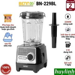 Máy xay sinh tố công nghiệp Bennix BN-229BL - 2200W - 2.6 lít - 8 chức năng