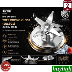 Máy xay sinh tố công nghiệp Bennix BN-229BL - 2200W - 2.6 lít - 8 chức năng