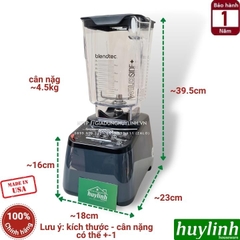 Máy xay sinh tố công nghiệp Blendtec Designer 625 - Made in Mỹ